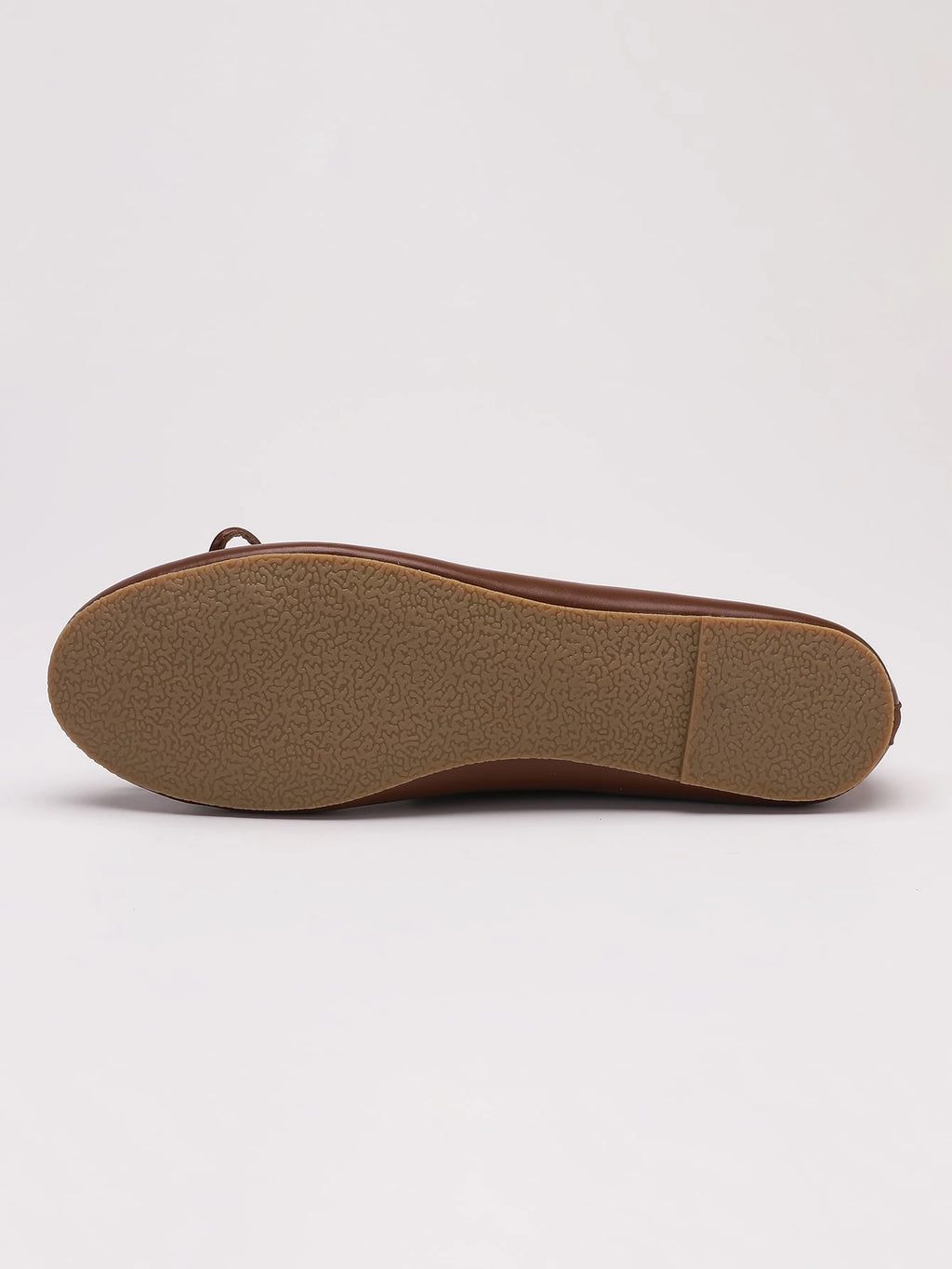 Women's Brown Ballet Flat Shoes, Low-Top Soft Sole Comfortable Lightweight Bow-Knot Granny Style Fashion Work & Casual Shoes, Spring/Autumn