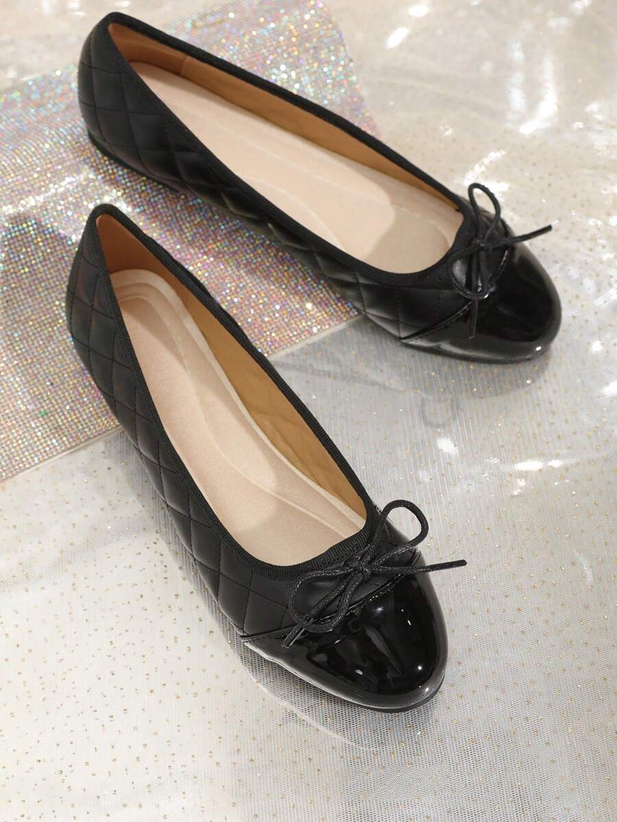 Ballet Flat Shoes, Spring/Autumn Low-Top Soft Sole Comfortable Lightweight Bow-Knot Granny Fashion Work & Casual Women's Shoes, Brown - Image 43