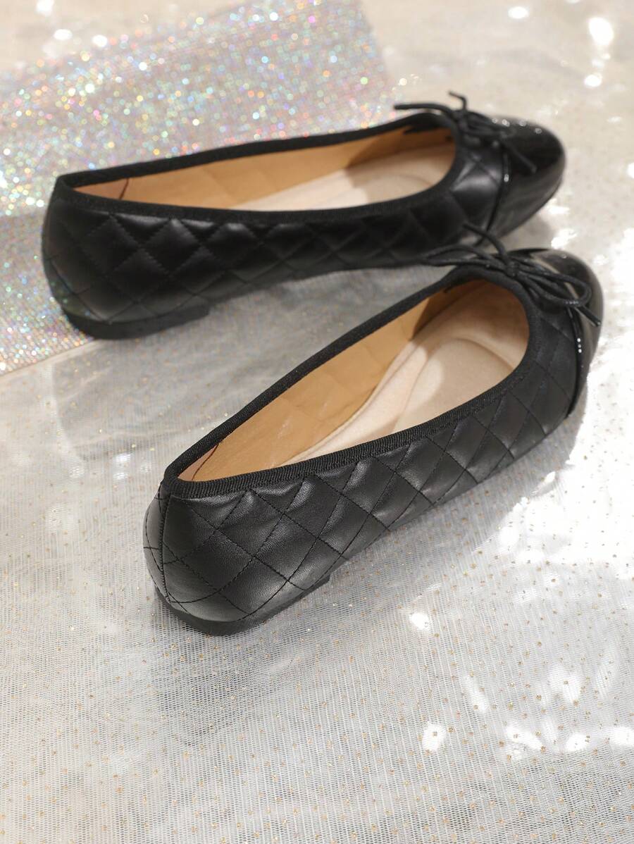 Ballet Flat Shoes, Spring/Autumn Low-Top Soft Sole Comfortable Lightweight Bow-Knot Granny Fashion Work & Casual Women's Shoes, Brown - Image 44