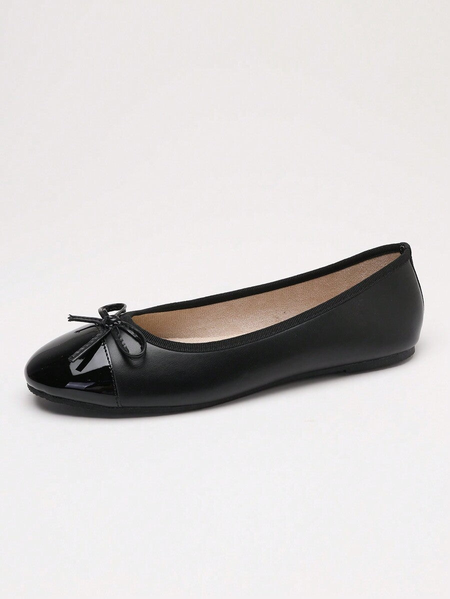 Ballet Flat Shoes, Low-Top Soft Sole Comfortable Lightweight Bow-Knot Granny Fashion Work & Casual Women's Shoes, Brown, Ballet Core - Image 39