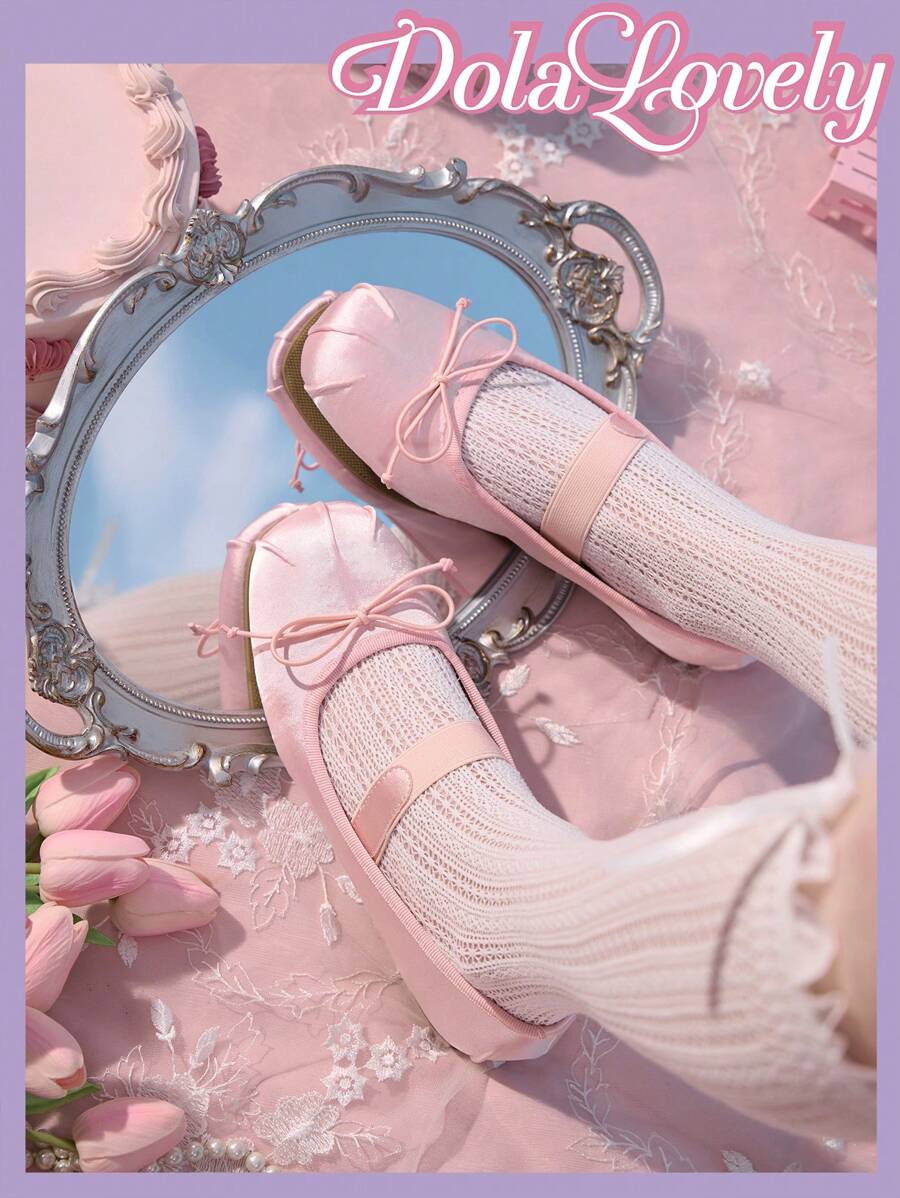 CUCCOO CHICEST Women's Flat Slip-On Shoes, Mesh Embroidery Square Toe Mules, Elegant & Charming Style Wedding Shoes Spring Shoes Bride Shoes - Image 7