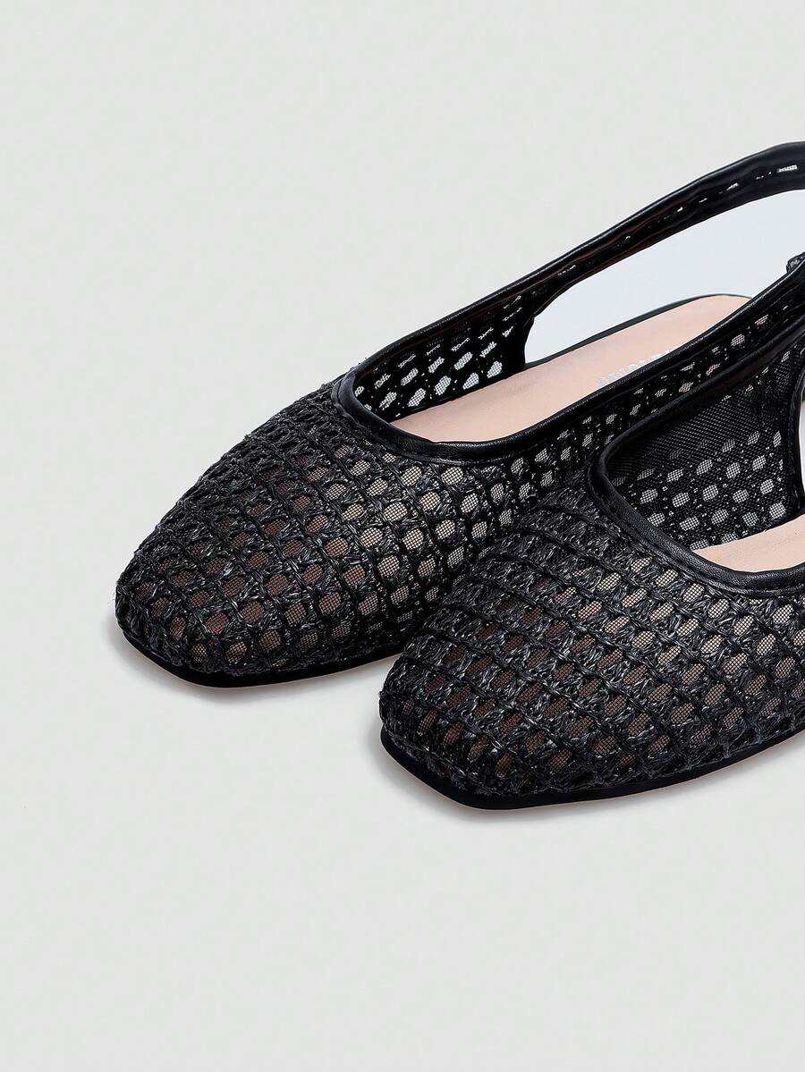 ADAMUMU New Women's High-End Fashion Comfortable Raffia Woven Flat Shoes, Cute For Daily Wear, Spring/Summer Holiday, Vacationcore - Image 5