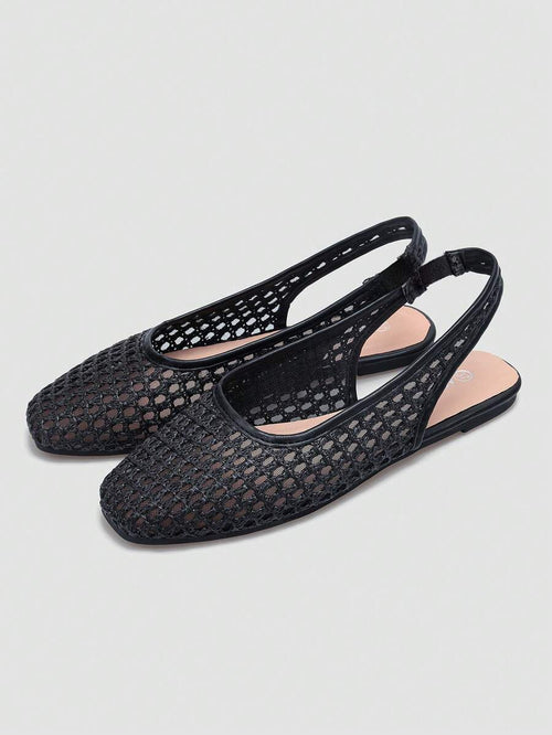 ADAMUMU New Women's High-End Fashion Comfortable Raffia Woven Flat Shoes, Cute For Daily Wear, Spring/Summer Holiday, Vacationcore - Image 2