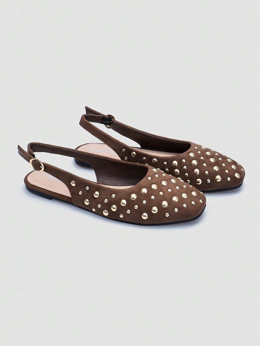 Nöista A Pair Of Fashionable Brown Flat Mesh Ballet Shoes, Featuring Breathable Mesh Design And Delicate Lace-Up Details, Creating A Modern Feminine Look. - Image 34