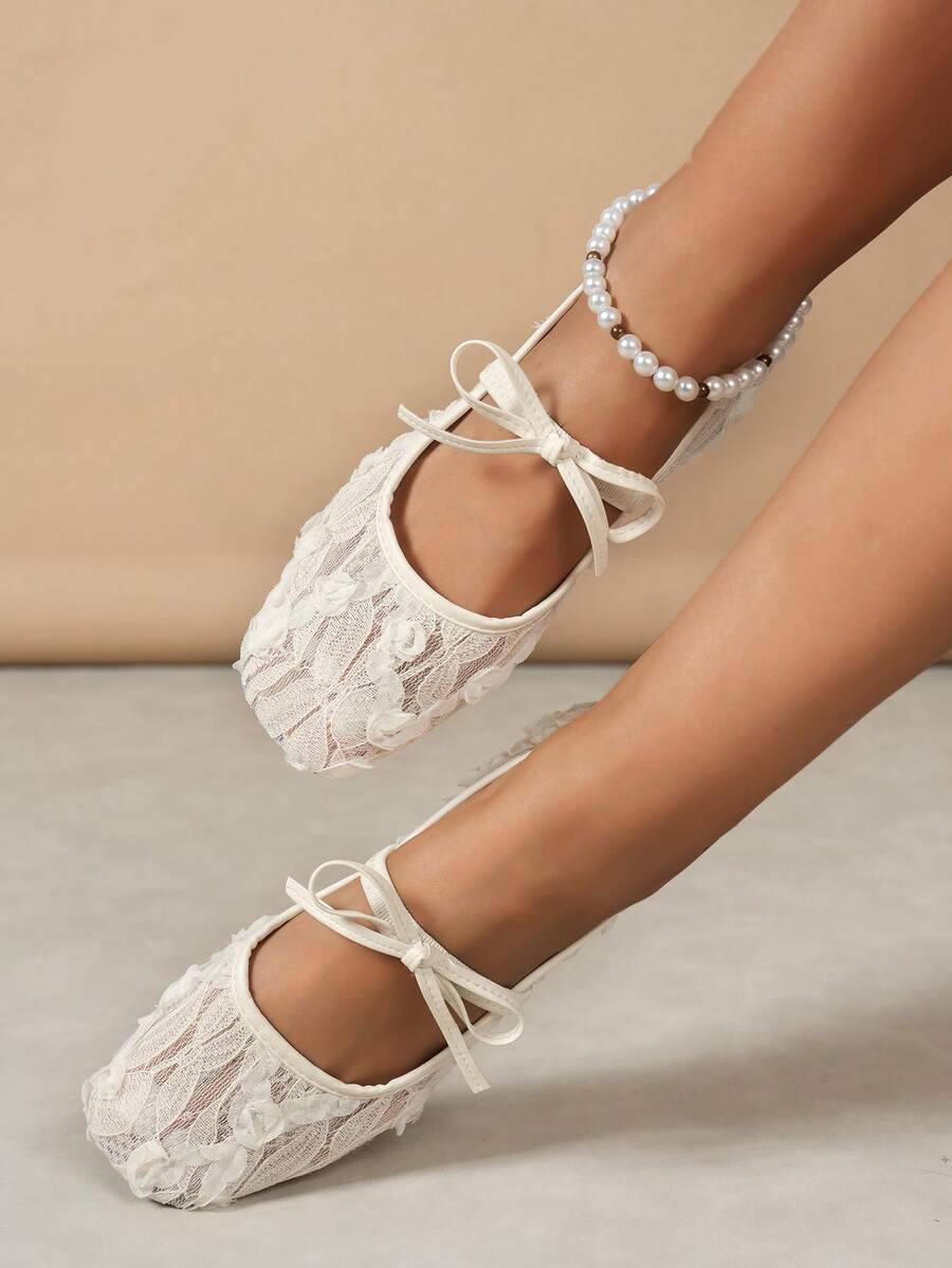 ADAMUMU Oversized Women's Fashion Handmade PU Woven High-End Mary Jane Ballet Shoes With Single Strap And Metal Buckle, Breathable Woven Design, Comfortable Flat Shoes For Daily Commute / Vacation Casual Wear, Ballet Core - Image 32