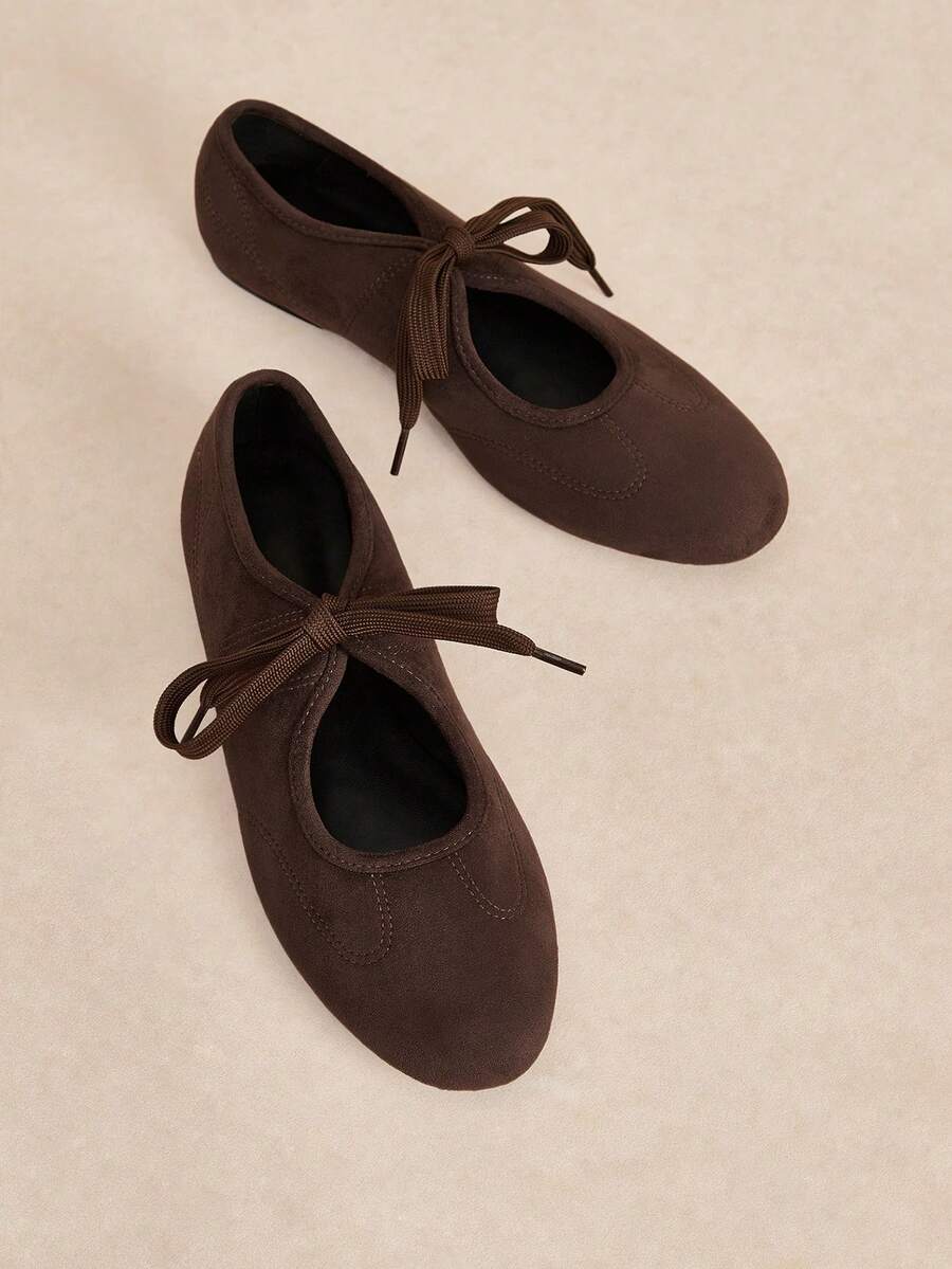 Women's Flat Shoes, Retro Ballet Style, Comfortable Low Heel Flat Shoes, Strap Buckle Suede Mary Jane Flat Shoes, Brown,Mothers Day Gift - Image 27