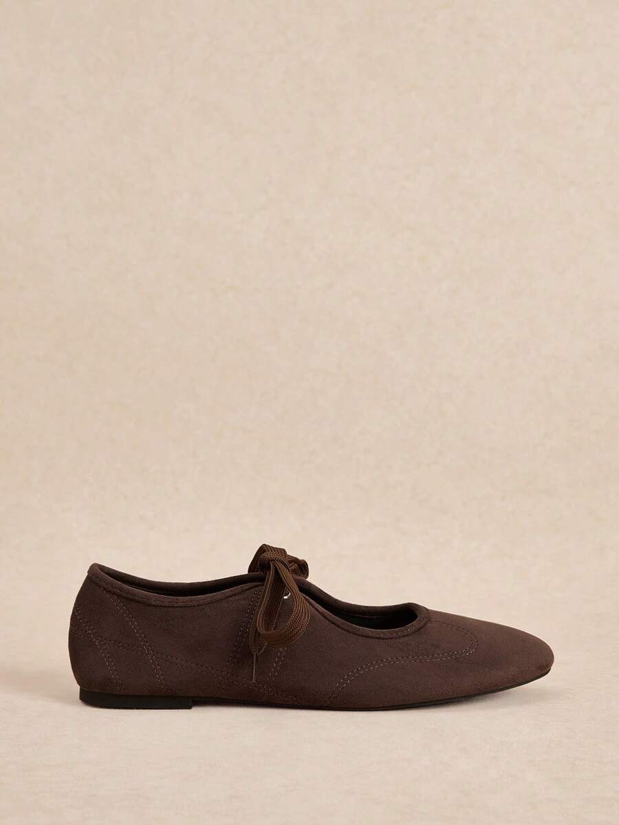 Women's Flat Shoes, Retro Ballet Style, Comfortable Low Heel Flat Shoes, Strap Buckle Suede Mary Jane Flat Shoes, Brown,Mothers Day Gift - Image 28