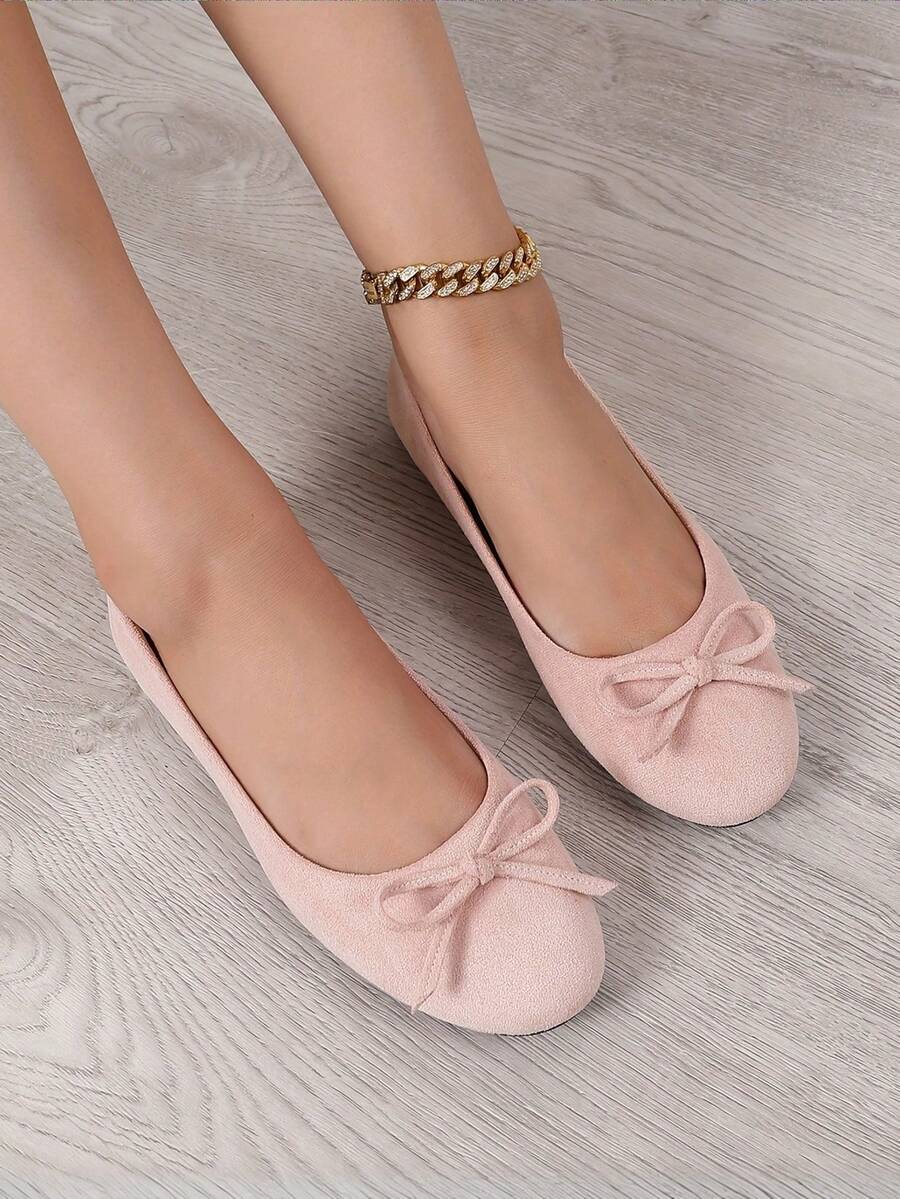 Ballet Flat Shoes, Spring/Autumn Low-Top Soft Sole Comfortable Lightweight Bow-Knot Granny Fashion Work & Casual Women's Shoes, Brown - Image 26