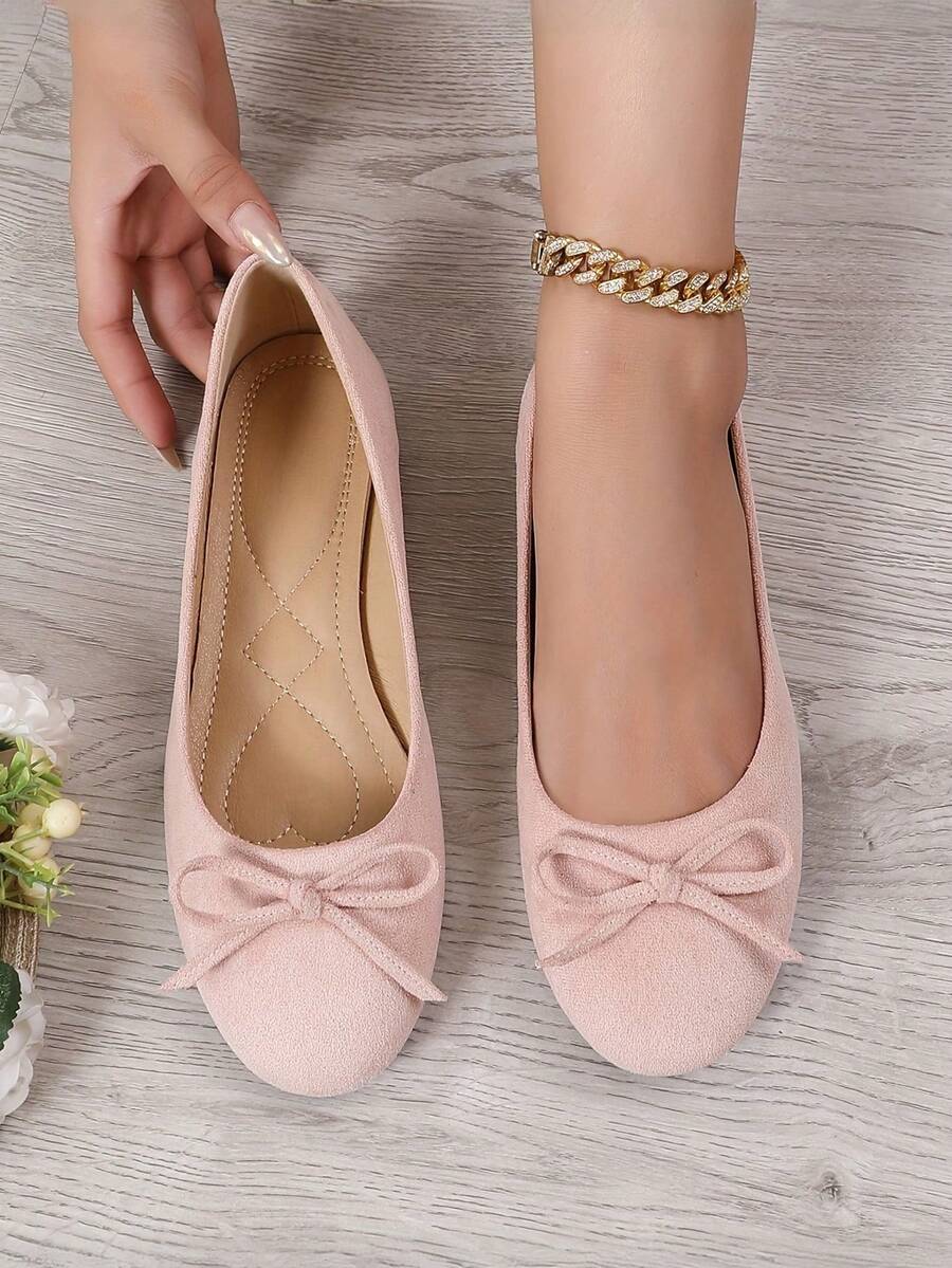 Ballet Flat Shoes, Spring/Autumn Low-Top Soft Sole Comfortable Lightweight Bow-Knot Granny Fashion Work & Casual Women's Shoes, Brown - Image 25
