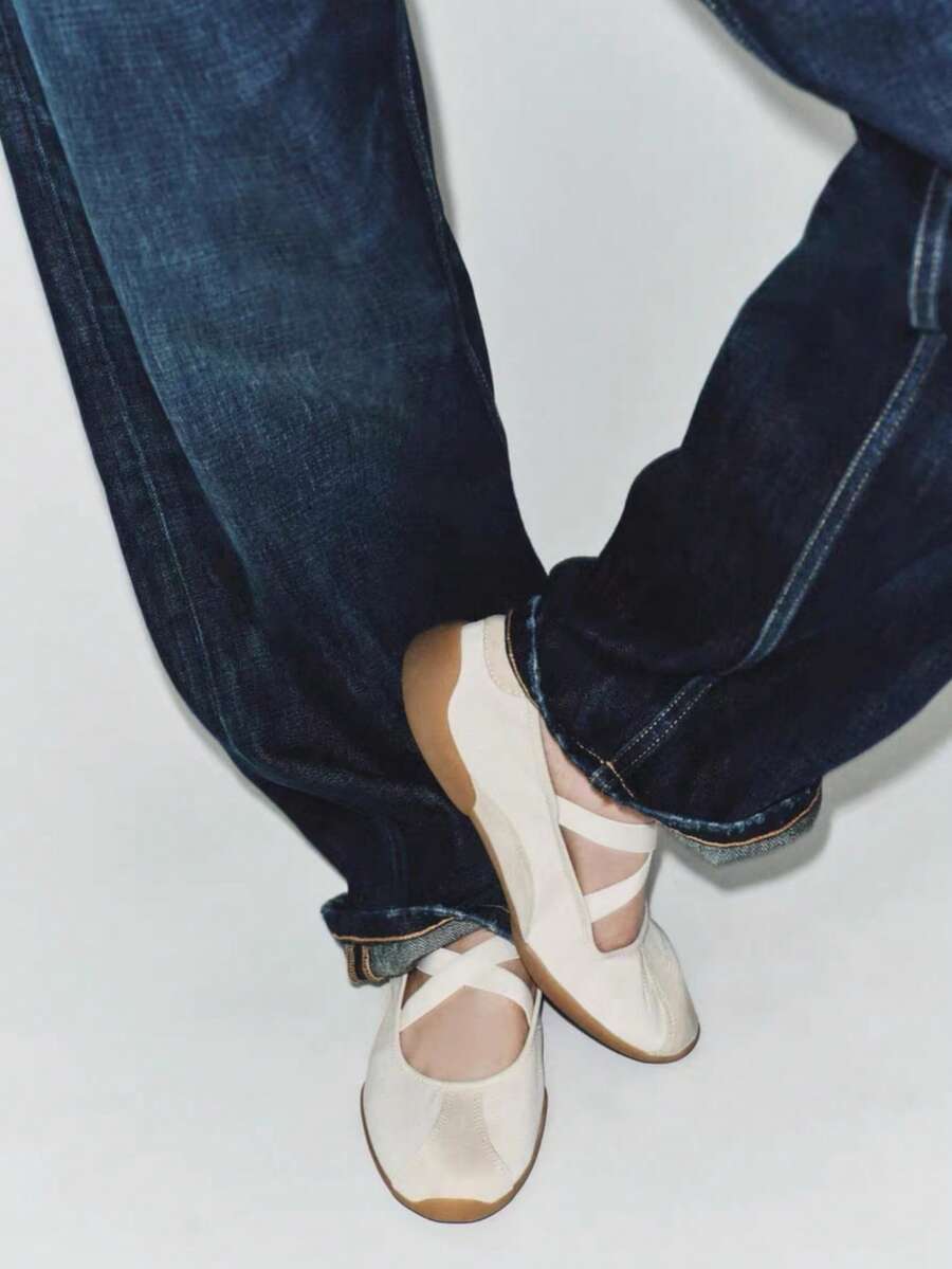 Spring/Summer New Women Shoes, Elastic Band Fashion Ballet Dance Sneakers,Mothers Day Gift - Image 2