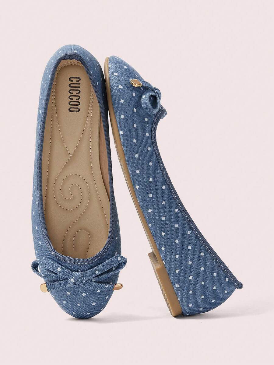 ROMWE Kawaii Women's Red Mary Jane Loafers, Closed Toe, Bow Lace Lolita Ballet Flats For Christmas Y2K 2000s Style - Image 16