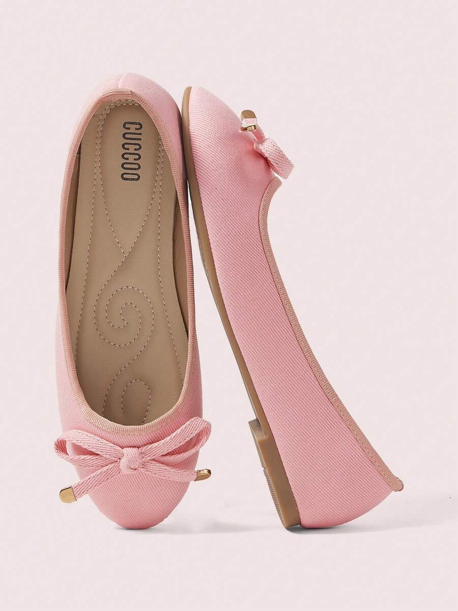 Ballet Flat Shoes, Spring/Autumn Low-Top Soft Sole Comfortable Lightweight Bow-Knot Granny Fashion Work & Casual Women's Shoes, Brown - Image 35