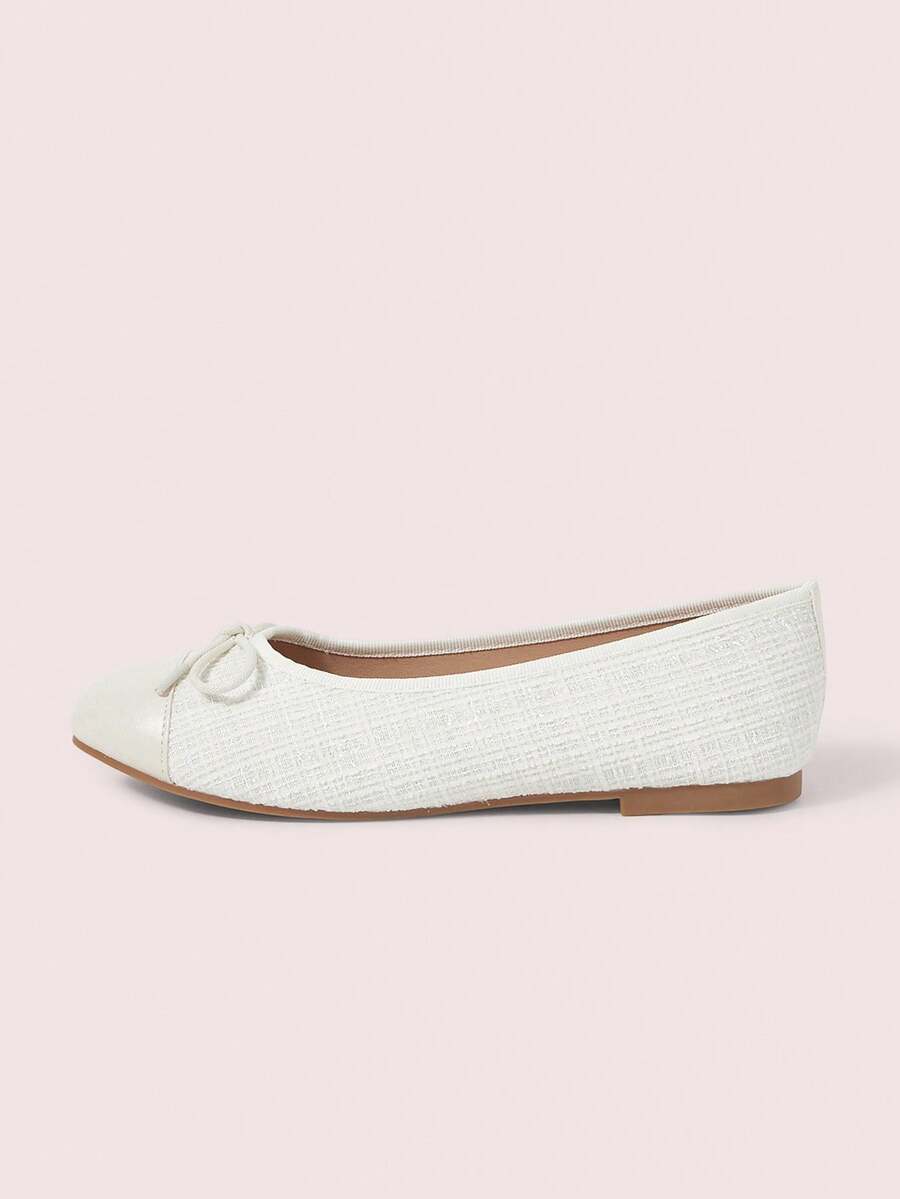 Women's Brown Ballet Flat Shoes, Low-Top Soft Sole Comfortable Lightweight Bow-Knot Granny Style Fashion Work & Casual Wear, Spring/Autumn - Image 24
