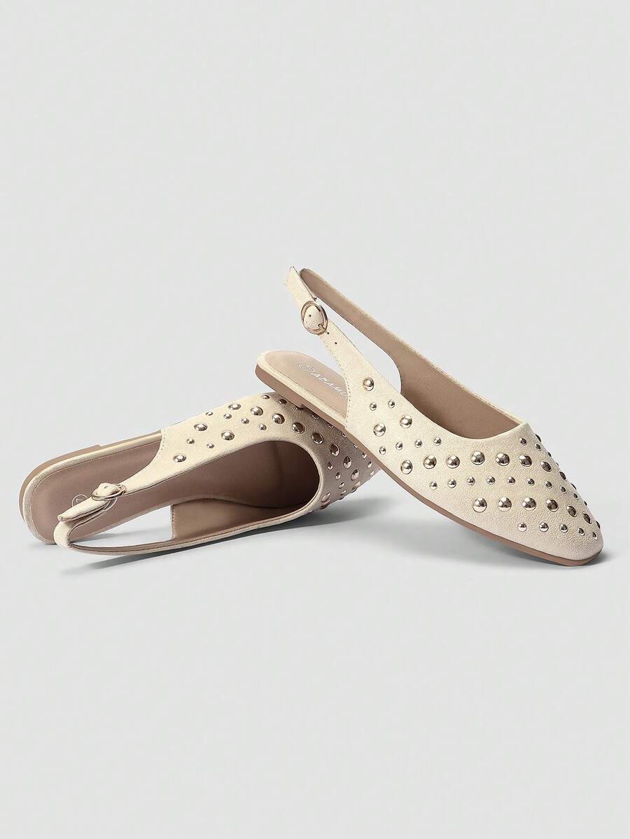 ADAMUMU New Women's High-Fashion Comfortable Sequin Flat Shoes, Cute For Daily And Party Wear, Holiday & Spring/Summer - Image 3