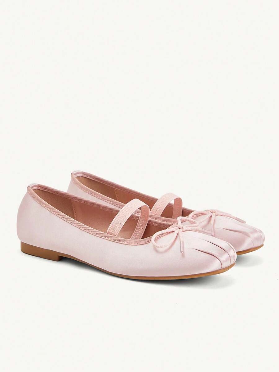 CUCCOO CHICEST Women's Flat Slip-On Shoes, Mesh Embroidery Square Toe Mules, Elegant & Charming Style Wedding Shoes Spring Shoes Bride Shoes - Image 2