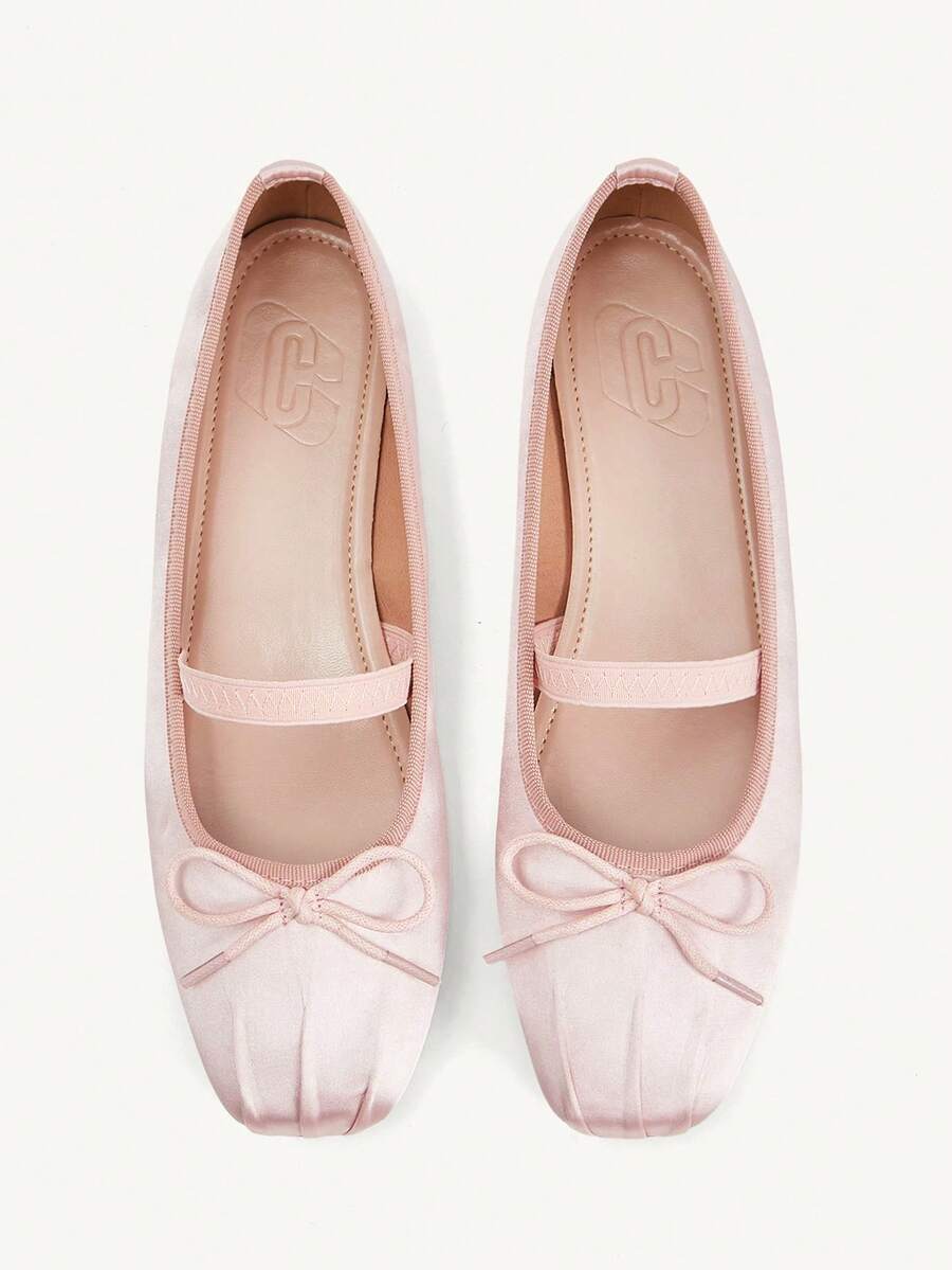 CUCCOO CHICEST Women's Flat Slip-On Shoes, Mesh Embroidery Square Toe Mules, Elegant & Charming Style Wedding Shoes Spring Shoes Bride Shoes - Image 1