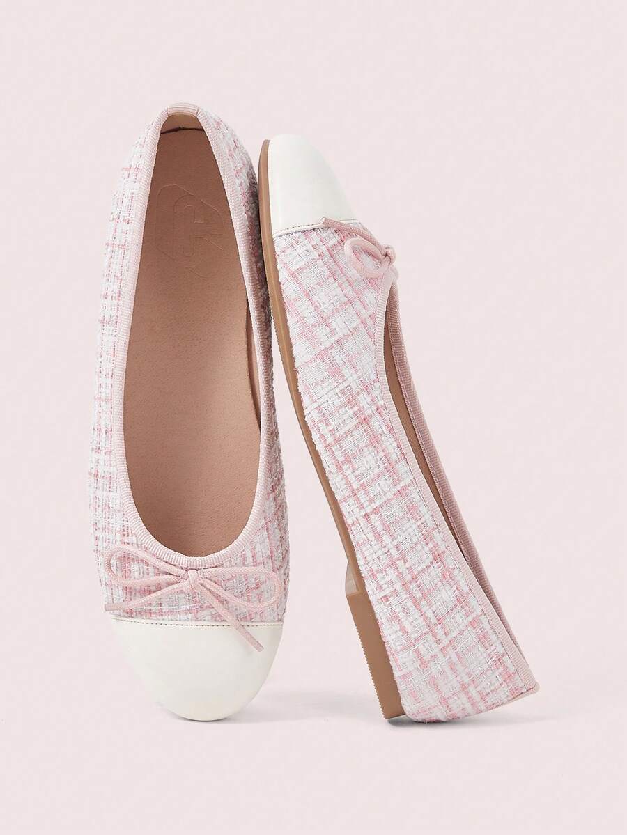 ROMWE Kawaii Women's Red Mary Jane Loafers, Closed Toe, Bow Lace Lolita Ballet Flats For Christmas Y2K 2000s Style - Image 24