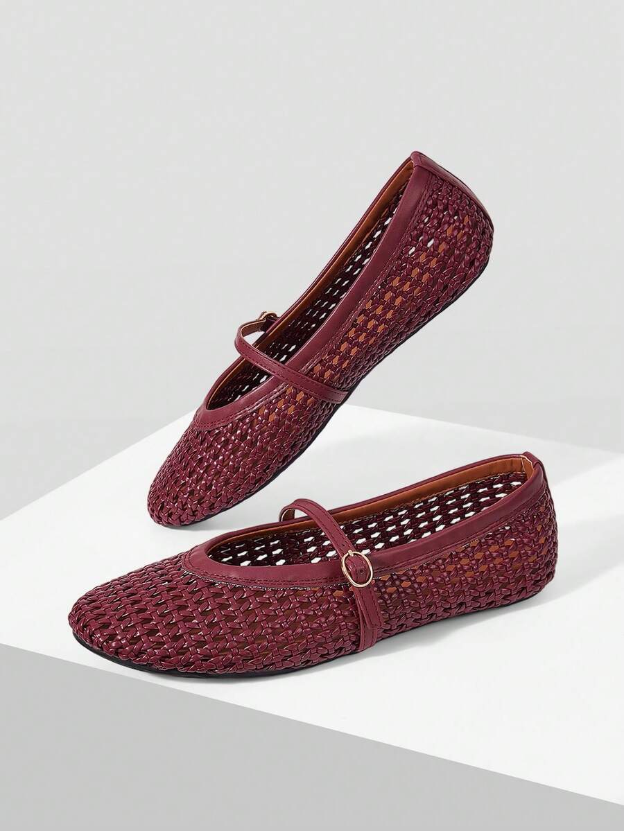 2025 Autumn Women's Round Toe Mesh Ballet Flats, Embroidered Floral & Pearl Decor Design, Elegant Minimalist Breathable Retro Mary Jane Slip-On Style - Image 35