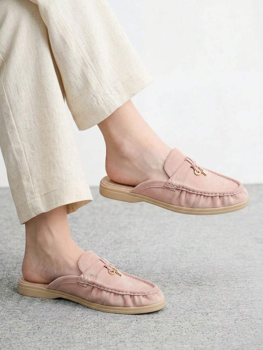 CUCCOO CHICEST Women's Flat Slip-On Shoes, Mesh Embroidery Square Toe Mules, Elegant & Charming Style Wedding Shoes Spring Shoes Bride Shoes - Image 33