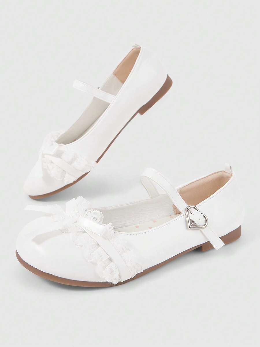ROMWE Kawaii Women's Red Mary Jane Loafers, Closed Toe, Bow Lace Lolita Ballet Flats For Christmas Y2K 2000s Style - Image 19