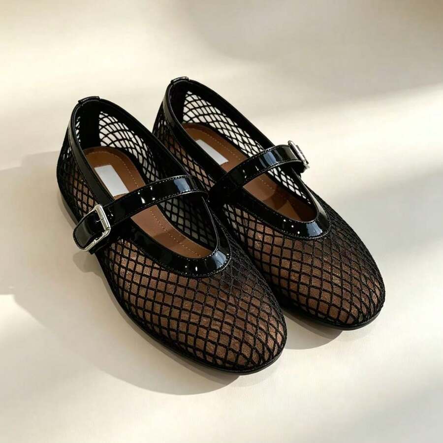 CUCCOO CHICEST Women's Flat Slip-On Shoes, Mesh Embroidery Square Toe Mules, Elegant & Charming Style Wedding Shoes Spring Shoes Bride Shoes - Image 37