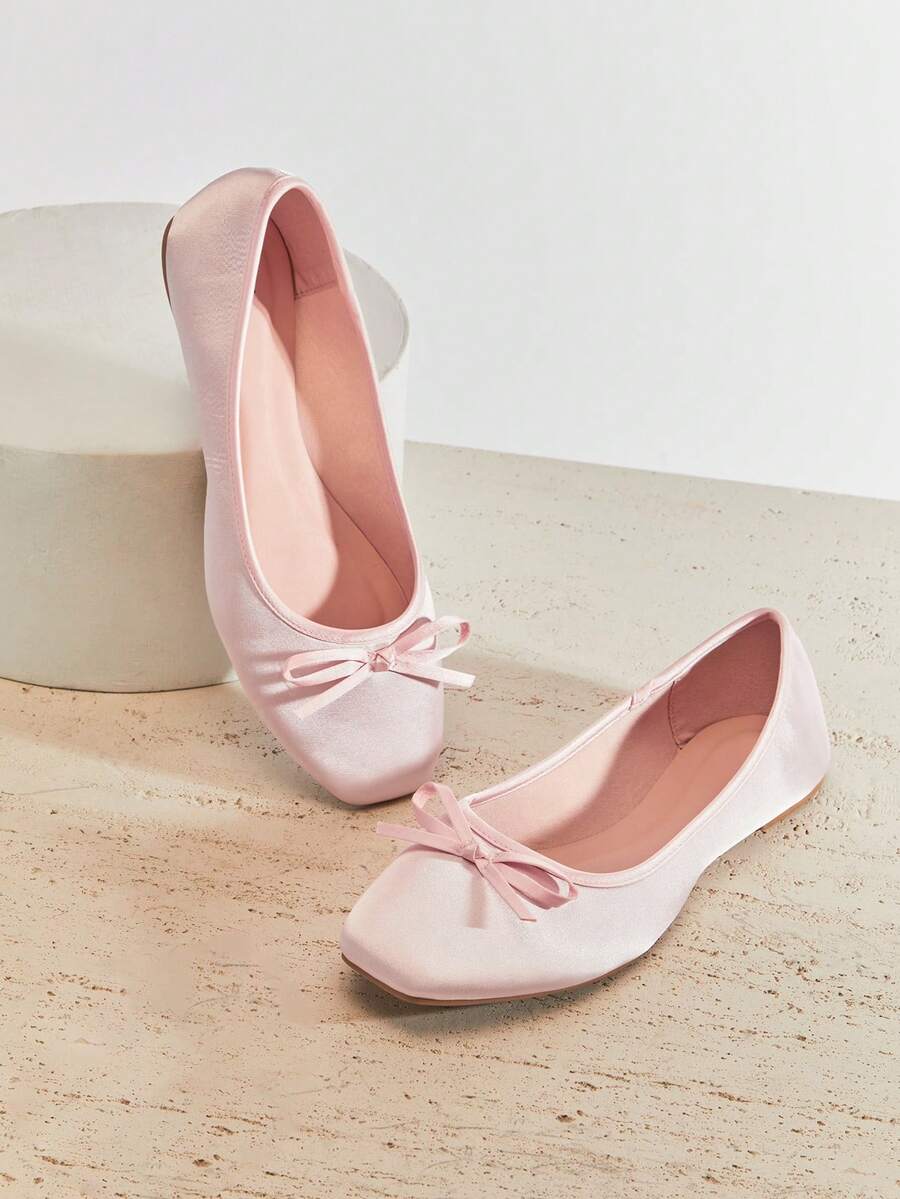 CUCCOO CHICEST Women's Flat Slip-On Shoes, Mesh Embroidery Square Toe Mules, Elegant & Charming Style Wedding Shoes Spring Shoes Bride Shoes - Image 25
